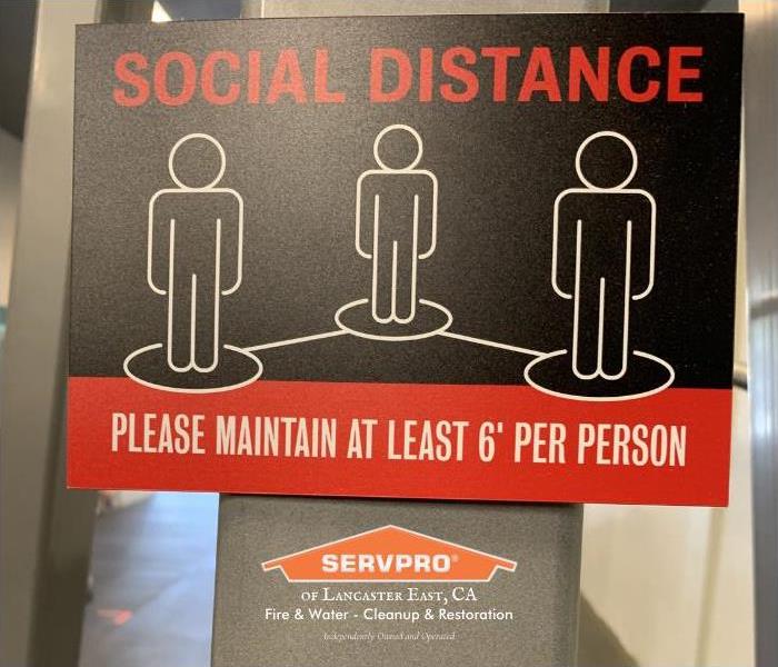 social distancing sticker by itself